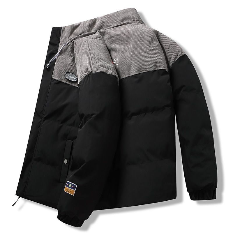 Hommes S hiver nouveau décontracté vers le bas coton manteau en vrac beau chaud épaissi col montant polyvalent coton manteau_voghion.com