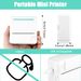 Mini Pocket Printer Wireless BT Thermal Printer With Thermal Paper Portable Printer For Photo Label Image Study Note Painting_voghion.com