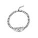 Braccialetto di coppia alla moda con manette in acciaio inossidabile, minimalista, hip-hop, semplice e creativo, con incisione "Freedom"._voghion.com