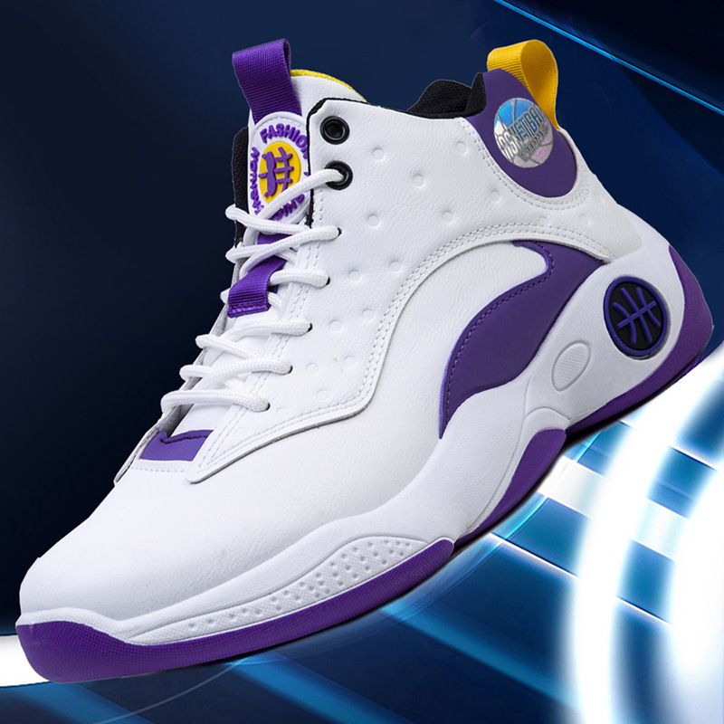 Deportes nuevos para hombres para primavera/verano 2024, correr para jóvenes, ocio para estudiantes, zapatillas de baloncesto de caña alta, zapatos para papá_voghion.com