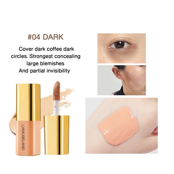 Concealer Moisturizing Mini Liquid Foundation 4 Χρώματα Πλήρης Κάλυψη Κηλίδων Ακμής Μαύροι Κύκλοι Contour Concea_voghion.com