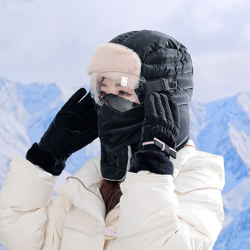Winter New Lei Feng for Men Women Trendy Cycling Electric Scooter Windproof and Cold proof Thick Ear Protection Warm_voghion.com