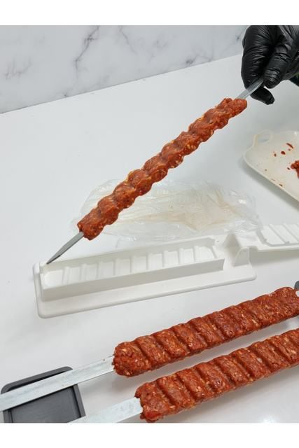 Single Row Kebab Maker Bbq Meat Skewer Machine Kebab Press Maker Reusable Plastic Bbq Skewer Maker  Kebab Preparation BBQ Tools_voghion.com