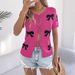 2025 Spring Summer Casual Sexy Color Block Bow Tie Knit Vacation Cardigan Women's Fashion_voghion.com