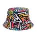 Nuove lettere graffiti con donne pescatrici fronte-retro, cappello da bacino alla moda e pieghevole da uomo_voghion.com