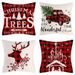 Christmas Pillow Cover Home Decoration Pillow Four Piece Set Living Room Sofa Cushion Cover Bedroom Pillow_voghion.com