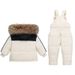 Premium Kids Winter Down Jacket Set – Soft & Warm Toddler Snowsuit (50-55% White Duck Down, 1-3Yrs, 80-100cm, Unisex, Zipper Closure)_voghion.com