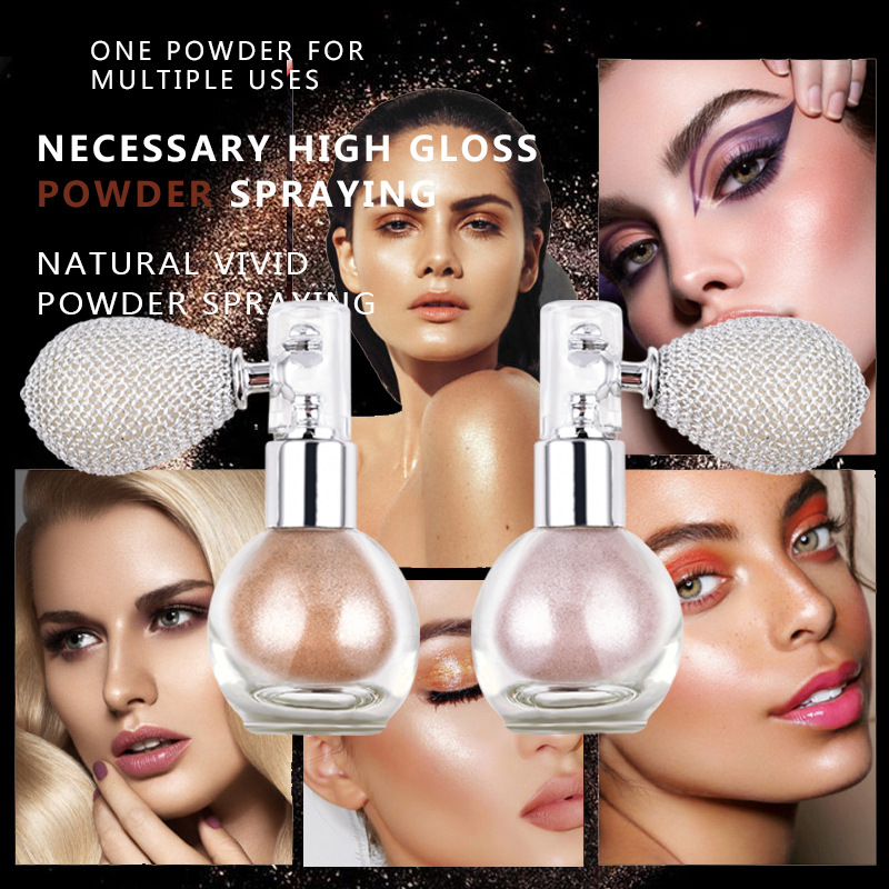 Body Shimmer Highlight Spray - Lysande glitter, doftande puderspray för all - Överstrålning_voghion.com