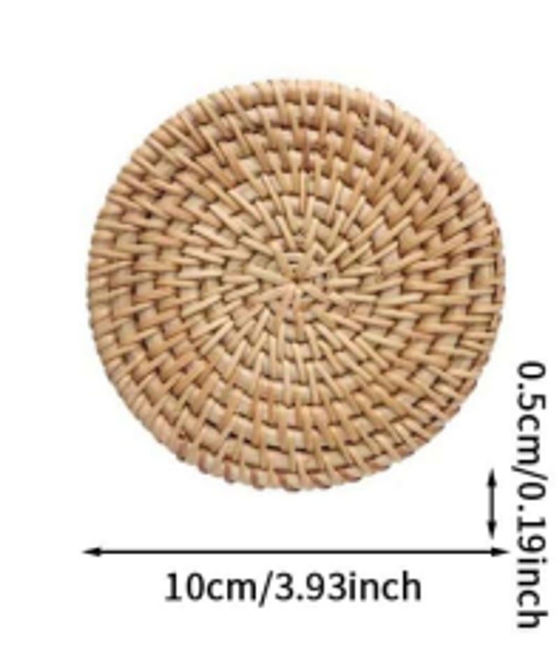 1PC Vine Weaving Cup Cushion Spacer Cushion Weaving Autumn Vine Tea Cup Cushion Grass Weaving Pot Cushion Kung Fu Tea Set Tea Accessories_voghion.com