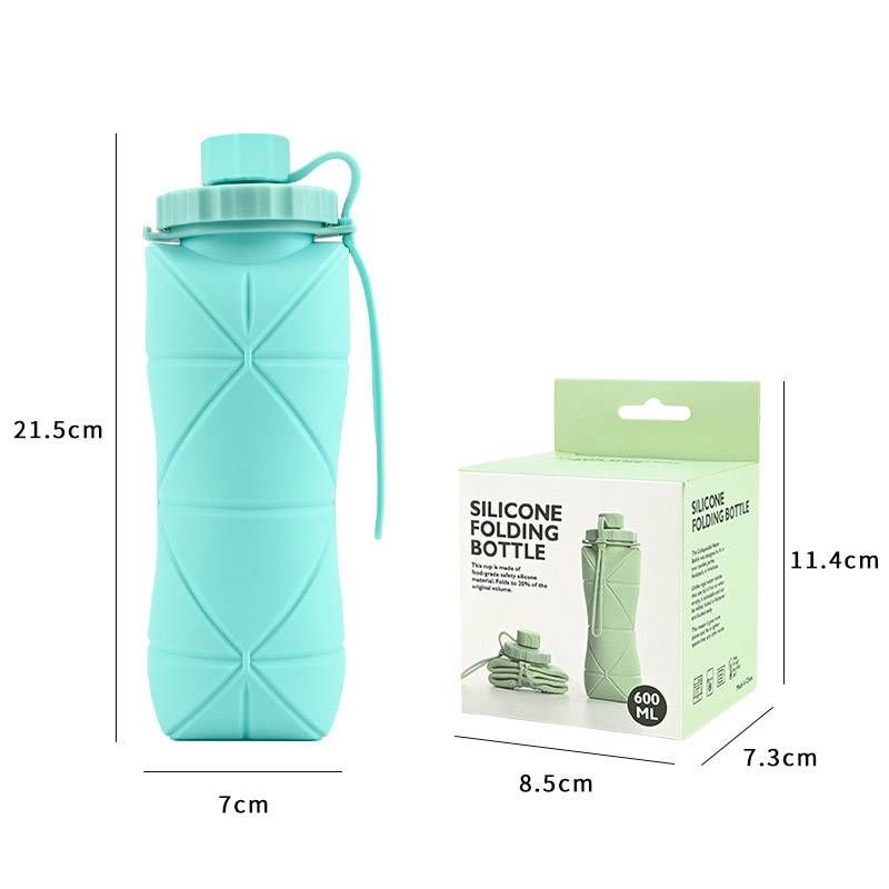Silikonbecher Outdoor Tragbare Silikon-Wasserflasche Tasse Hochtemperaturbeständige Sport-Wasserflasche_voghion.com