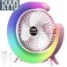 Addigoes Colorful USB Desktop Fan - Rechargeable Personal Cooler For Workspace_voghion.com