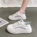summer Hollow Single White Student Casual Shoes_voghion.com