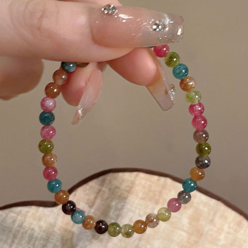 Braccialetto di perline colorate retrò per le donne, braccialetto di lusso leggero in stile cinese di alta qualità, gioielli semplici e squisiti di nicchia_voghion.com