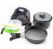 Set da campeggio per 1-2 persone, per esterni, portatile, in ossido di alluminio, per picnic, barbecue, DS-200_voghion.com