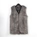 Women's coat faux fur vest women's long hair in the long section._voghion.com