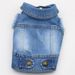 Hondenkleding Teddy Poedel Bichon Krabpatroon Denim Vest Persoonlijkheid Huisdierkleding Lente Herfst Stijl_voghion.com
