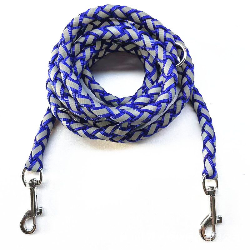 Reflektierendes, geflochtenes Rundseil für Hunde, 2,5 m, verlängertes Multifunktionsleinenprodukt_voghion.com