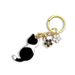 Nouveau porte-clés coloré et mignon en émail avec fleur, passionné de jardin et de chat_voghion.com