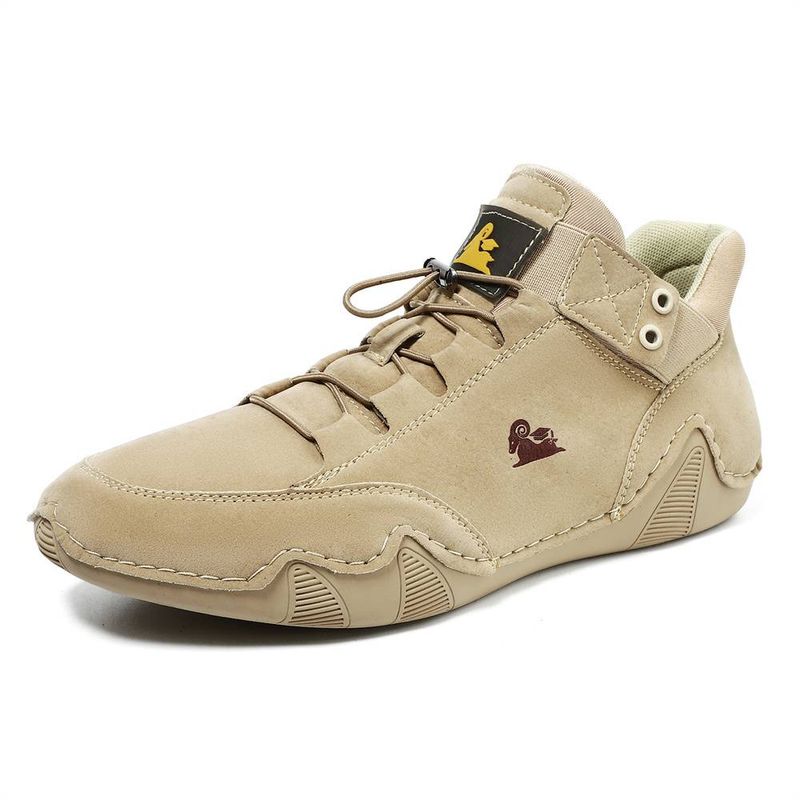 High Quality 2025 Fashion Sneakers Outdoor Running Shoes Men's Superfine Splicing Breathable Non-Slip Leather Boots 38-48_voghion.com