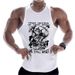 Camiseta de entrenamiento transpirable de algodón puro para hombre de Muscle Brother._voghion.com