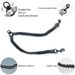 New Leash One-to-Two Nylon Double-Headed Dog Rope Elastic Retractable Explosion-Proof Shock Connector Anti-Tangle_voghion.com