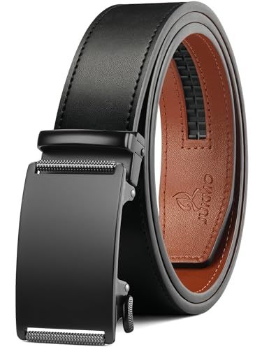 Men's Leather Ratchet Automatic Buckle 35 Mm Wide Belt No Logo Version Available_voghion.com