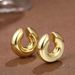 1 Pair Elegant Exaggerated Star Solid Color Flower Alloy Ear Cuffs_voghion.com