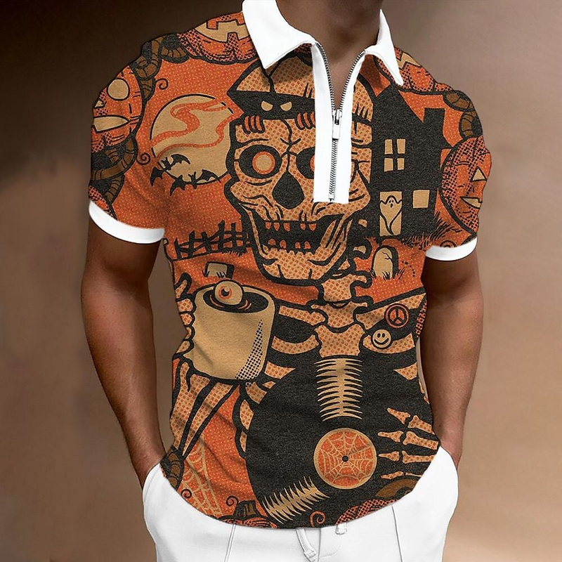 3D full print men's Polo shirt summer short sleeve T-shirt street casual wear fashionable men's top_voghion.com