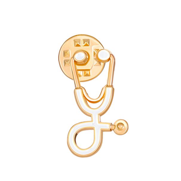 Cross-Border European And American Doctor Who Colorful Cartoon Stethoscope Lapel Pin Brooch Quirky Accessory_voghion.com