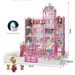 Set di giocattoli fai da te "Castello delle principesse fosforescente" - Casetta creativa per bambine con luci a LED, regalo di Natale_voghion.com