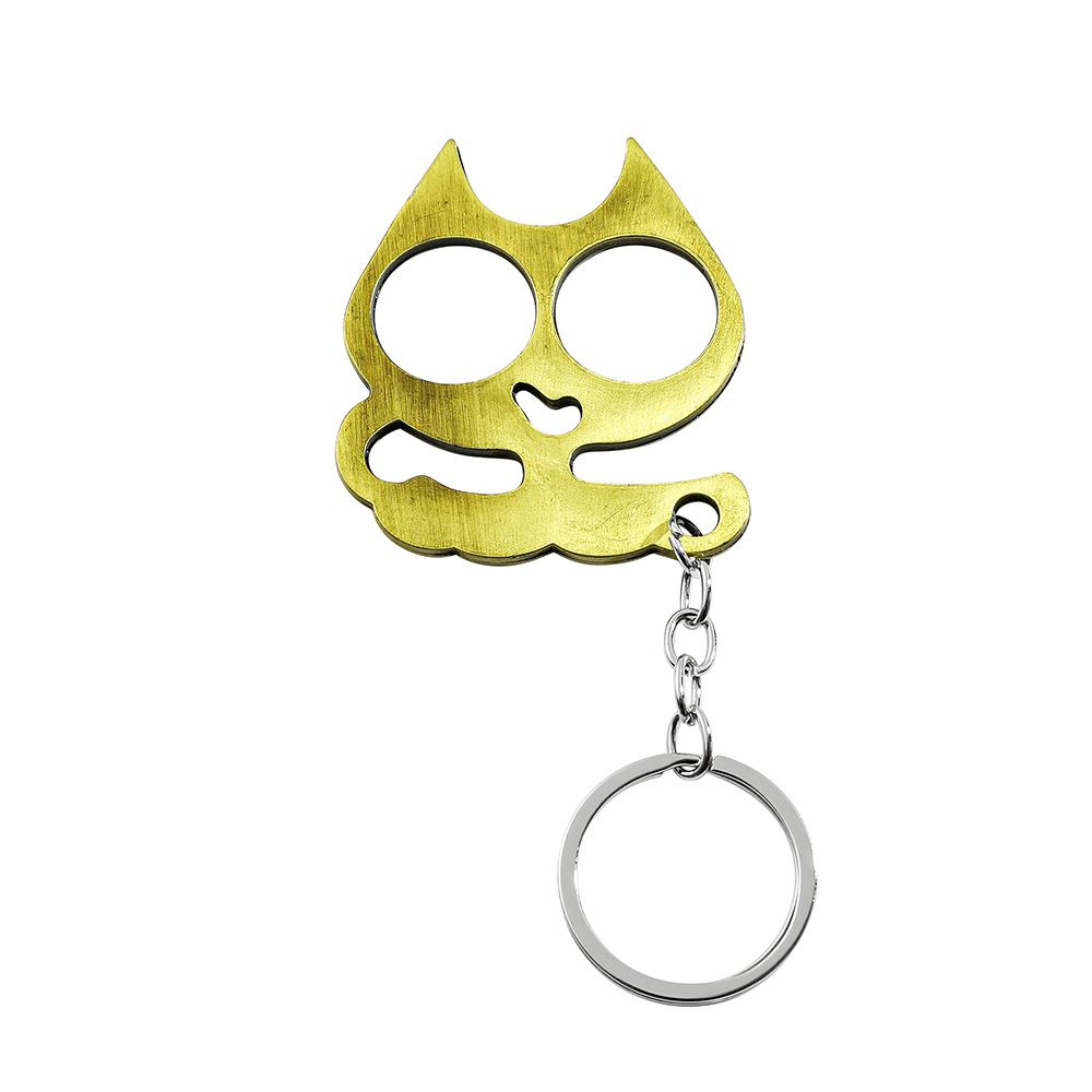 Mini porte-clés en forme de chat secouant mignon de dessin animé_voghion.com