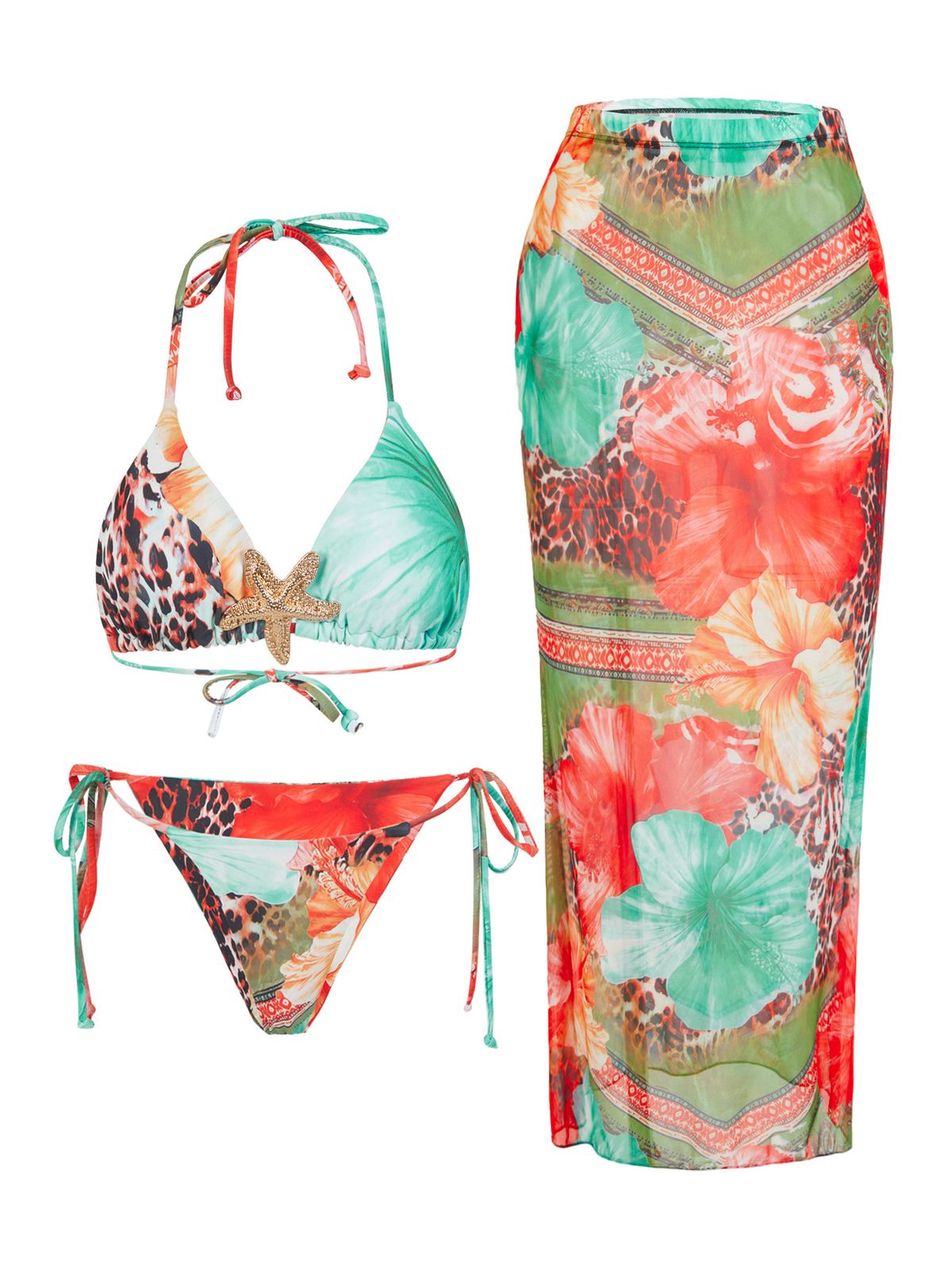 Costume da bagno sexy aderente con stampa di alta qualità per donna_voghion.com