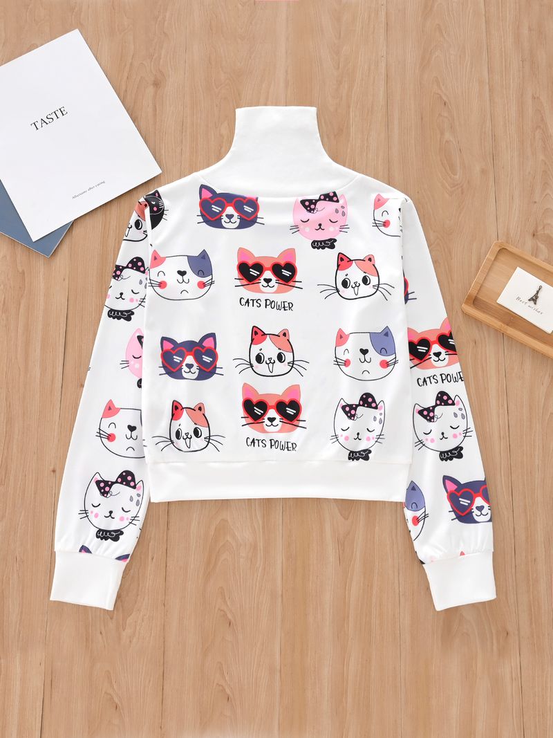 Kids’ Clothing Girls' Stylish T Shirts Fashionable Casual Children's Tops Printed Sweatshirts_voghion.com