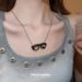 Celebrità di Internet con collana di occhiali in resina eccentrici, design di nicchia, catena per clavicola creativa, personalità, dolce e_voghion.com