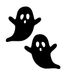 Ghostly Funny Halloween Decoration Car Rearview Mirror Window Wall Home Sticker_voghion.com