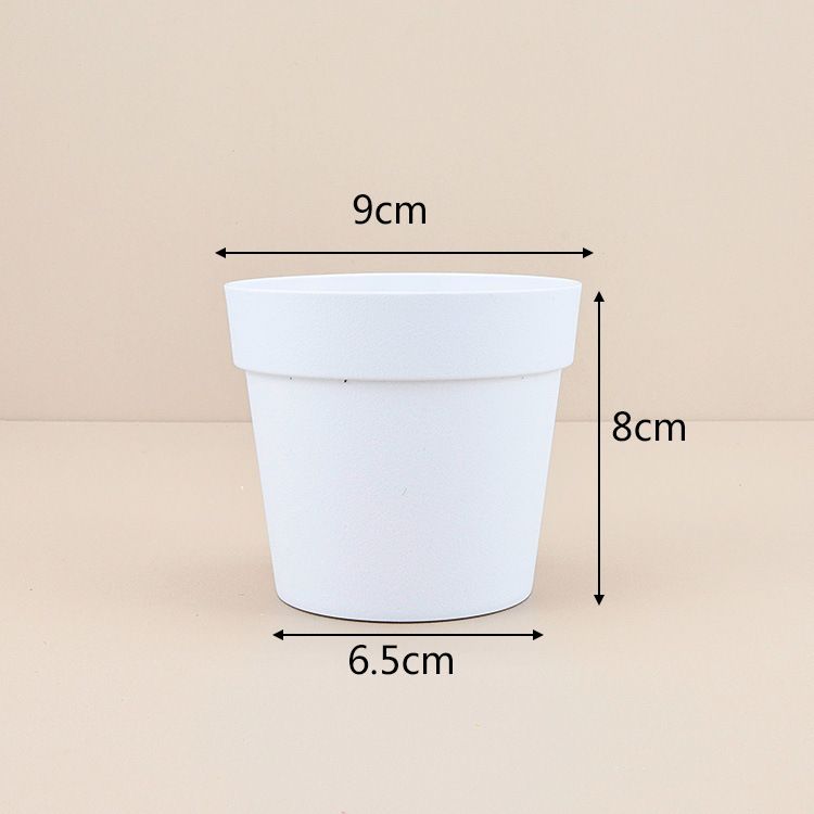 Home Mobili rotondi multicolore desktop piante verdi fiori succulenti semplici vasi di plastica vasi di plastica_voghion.com