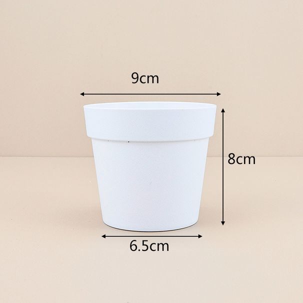 Home Mobili rotondi multicolore desktop piante verdi fiori succulenti semplici vasi di plastica vasi di plastica_voghion.com