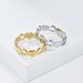 Simple light luxury hollow heart shaped titanium steel female ring ring fashionable commuting wear accessories_voghion.com