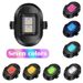 1PC Universal LED Anti-collision Warning Light 7 Color Flashing Light Motorcycle Bikes Drone with Strobe Car Warning Lights 3 Mode_voghion.com