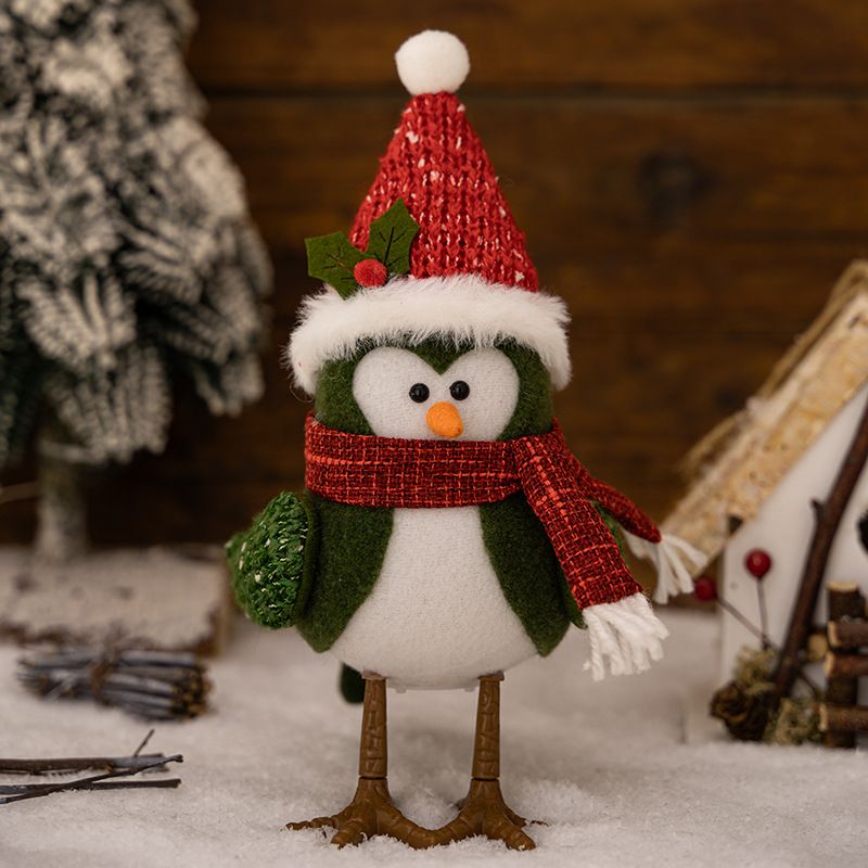 Kalėdų puošmena aprūpina Kalėdų paukščio lėlę su žiburiais dekoracija kūrybinga atmosfera dekoracija Doll Gift_voghion.com