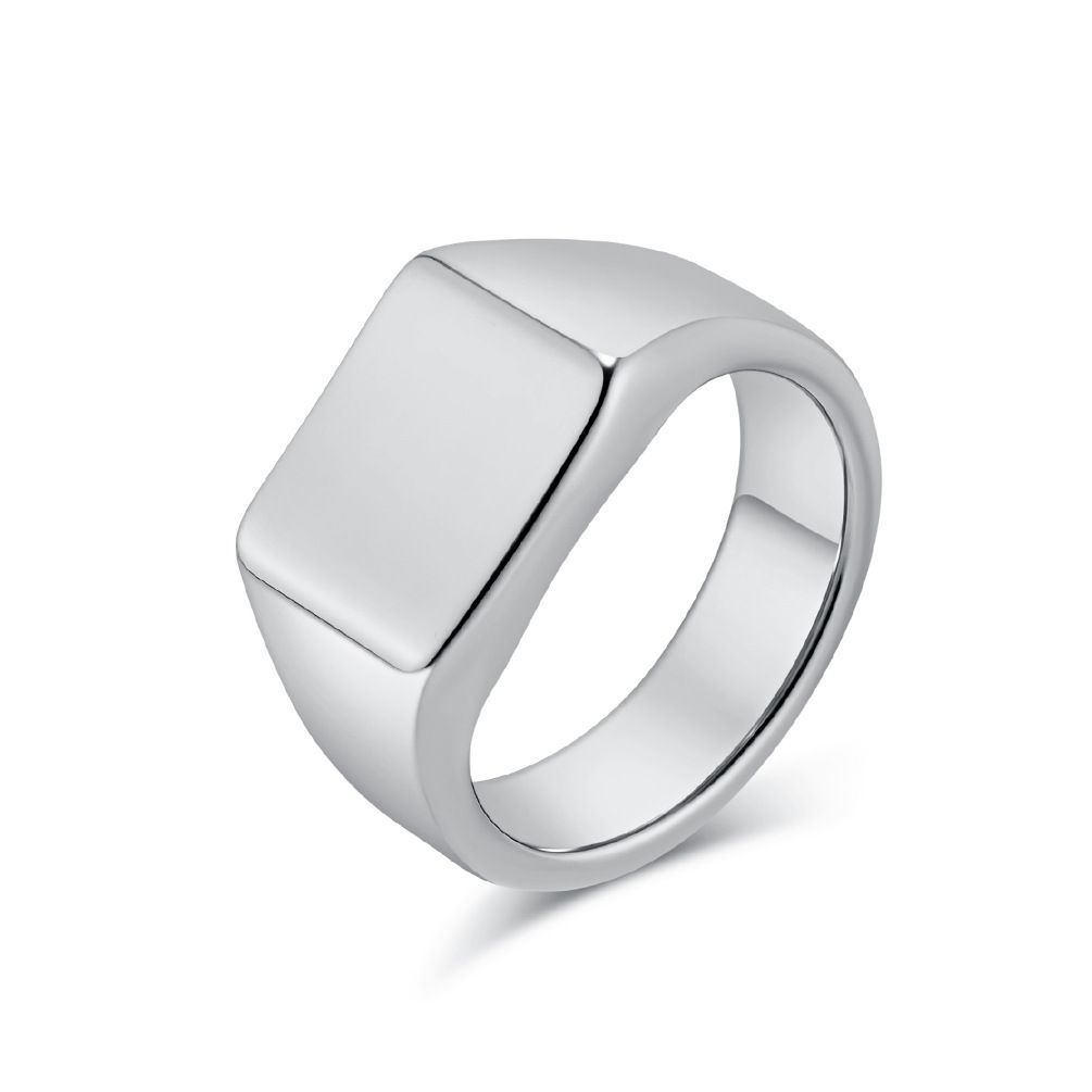 Anello in acciaio al tungsteno liscio geometrico semplice stile freddo INS anello da uomo in oro al tungsteno di qualità gioielli in tungsteno Anello in tungsteno_voghion.com