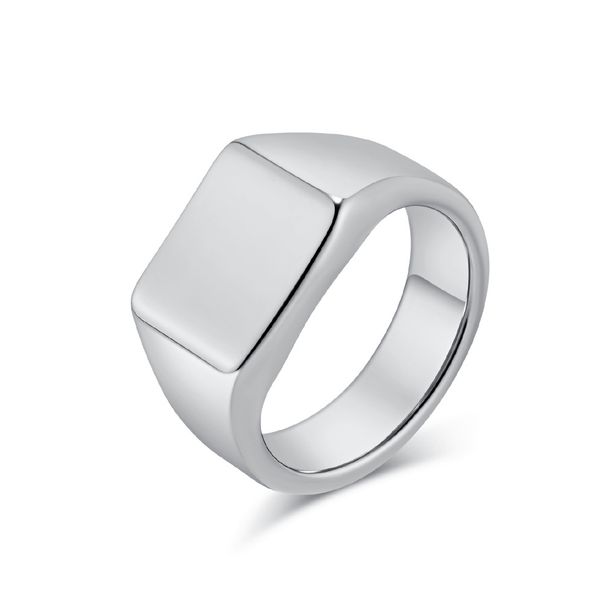 Anello in acciaio al tungsteno liscio geometrico semplice stile freddo INS anello da uomo in oro al tungsteno di qualità gioielli in tungsteno Anello in tungsteno_voghion.com