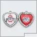 Breloques Us Ncaa Football University Team Ohio State Buckeyes Dangle Charm Diy Collier Boucles d'oreilles Bracelet Bracelets Boutons_voghion.com