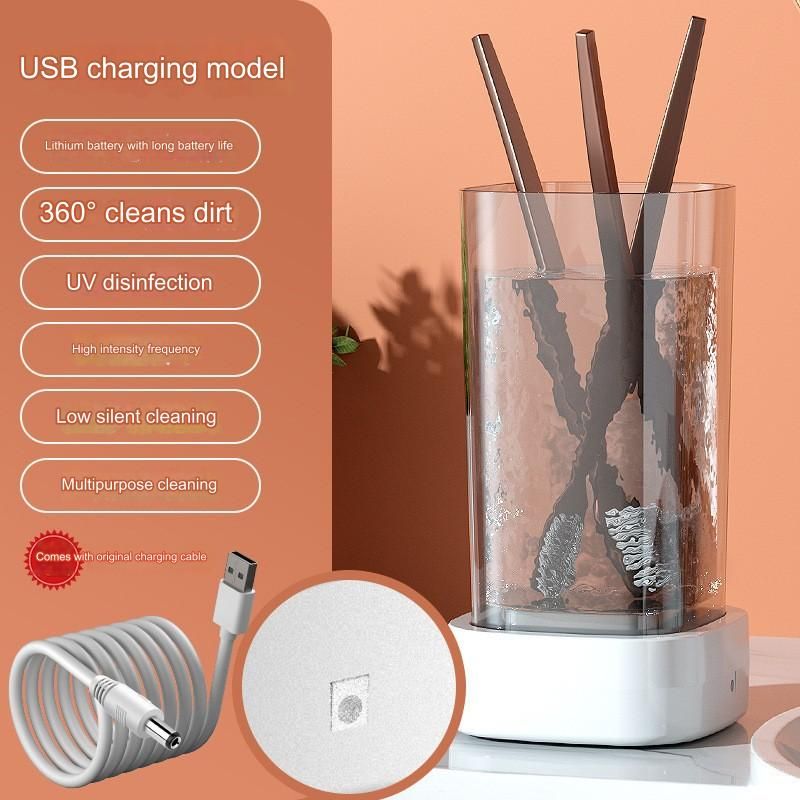 Makeup brush cleaner lazy electric cleaning brush automatic brush washer quick-drying tools hot sale_voghion.com