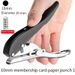 Office Binding Supplies Hand Held Hole Puncher Student Punching Machine Edge Strip Punching Pliers Single Round Hole Paper Pvc Card Puncher_voghion.com