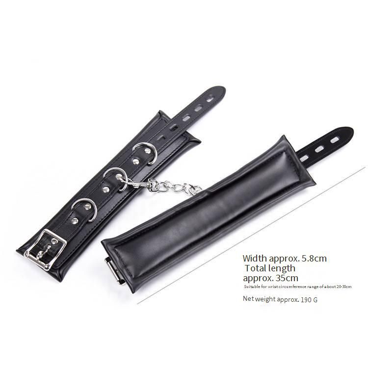 Sex Produkte Leidenschaftlich Schwarz Schloss Spaß Schwamm SM Handschellen Und Fußschellen Erwachsene Sex Spielzeug Flirten Paar Spielzeug Fuß Ring Paar_voghion.com