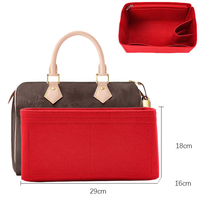 Das Innenfutter des Speedy25 ist mit einer multifunktionalen Mehrfachtasche und einer neuen Art von Filz im Inneren der Tasche ausgekleidet_voghion.com