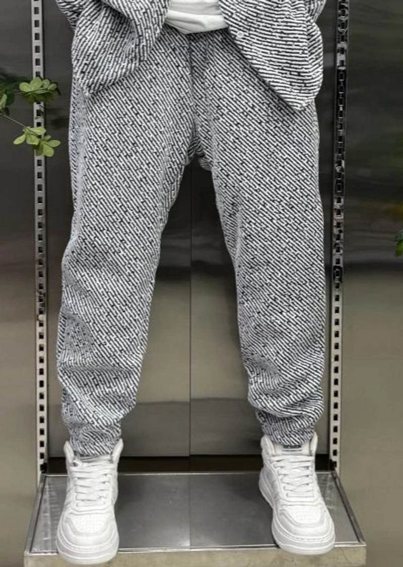 Conjunto de camisa y pantalón de primavera para hombre, informal, holgado, cómodo, de manga larga, elegante y a juego (negro, blanco y gris, tallas M-3XL)_voghion.com