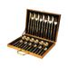 No.A121Stainless Steel Western-style Steak Knife, Fork And Spoon 24-piece Set Gift Box, Festival Gift Kitchenware_voghion.com