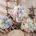 Dandelion hydrangea bouquet small handfuls of imitation flower green plant decorative crafts_voghion.com